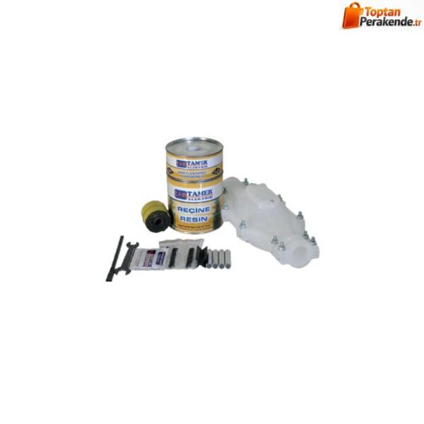 Tamer 4X16 Düz Tip Vidalı Şeffaf Reçineli Ek Muf VDEX1-416